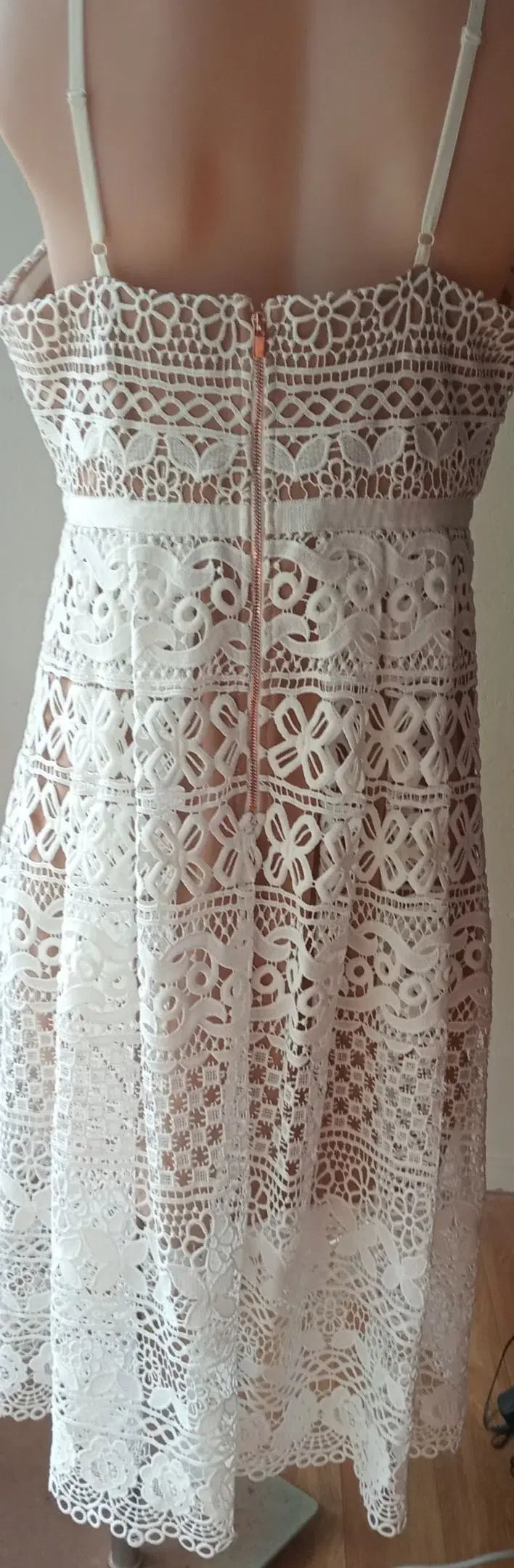Wayne Cooper White Lace Dress White Size AU 14 photo 3