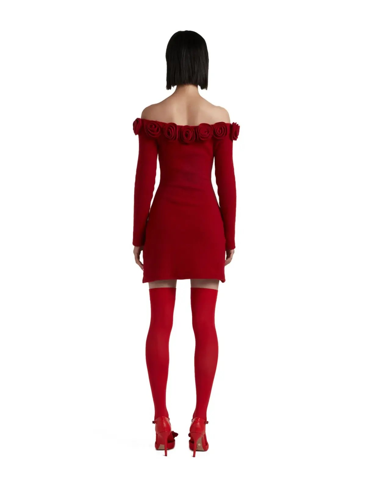 Mirae Paris Carlota Cherry Mini Dress Red Size AU 6 photo 3