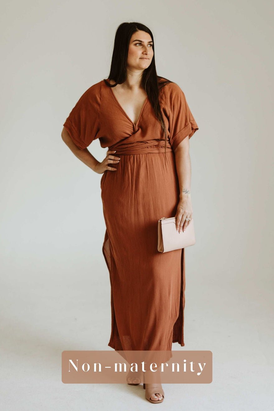 Hazel & Folk Melody Maxi Gown - Cinnamon photo 2