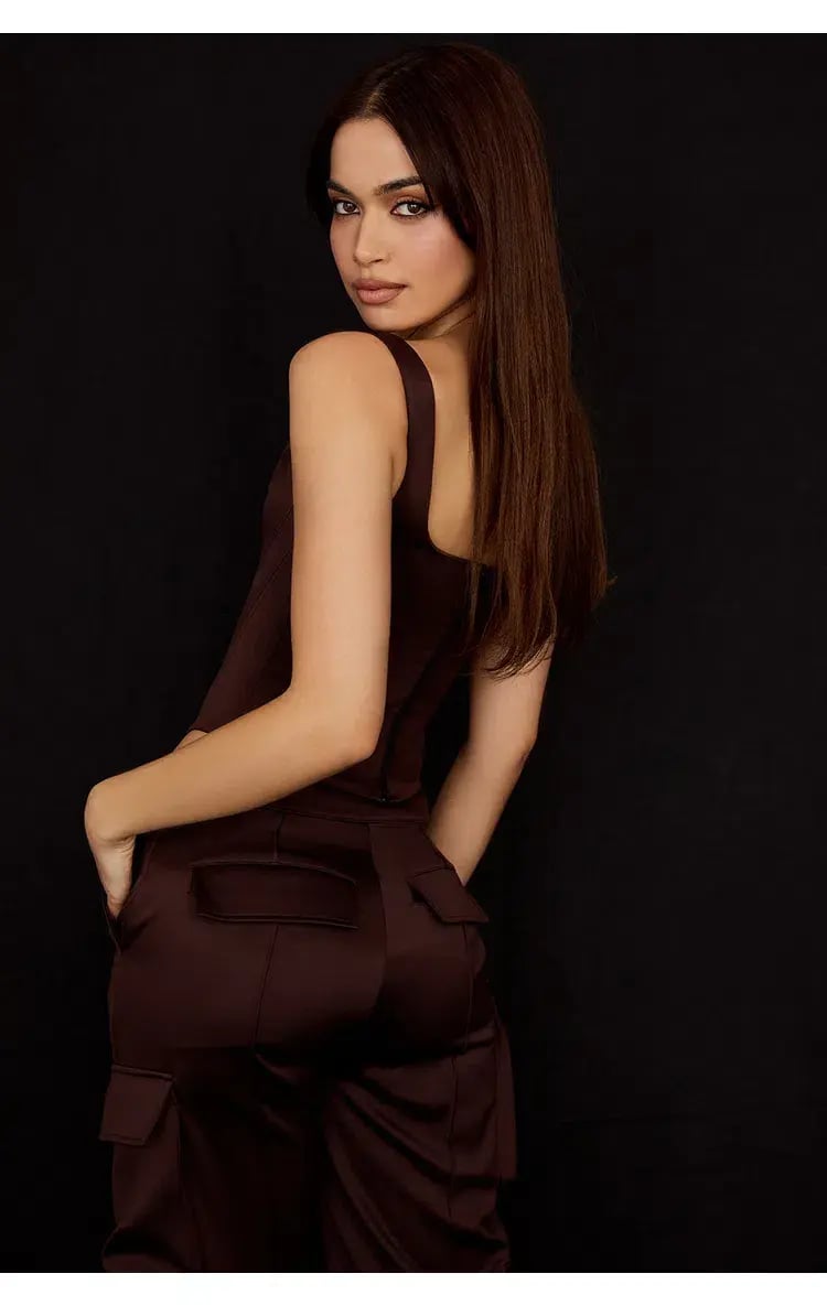 House of CB Rafa Corset & Daria Pants Set Brown Size S / AU 8 photo 7