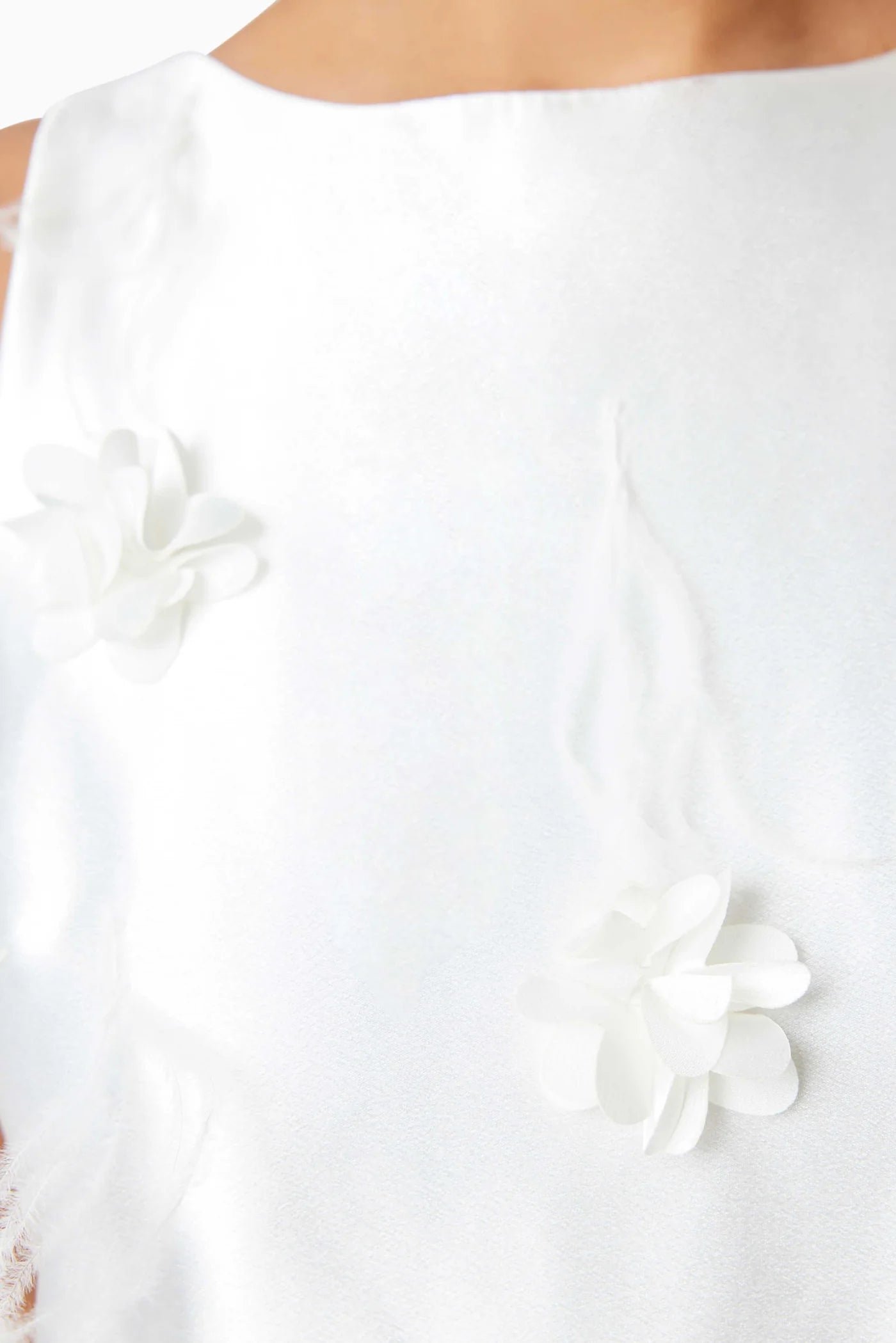 ELLIATT LUNARIA SATIN MINI DRESS - WHITE photo 6