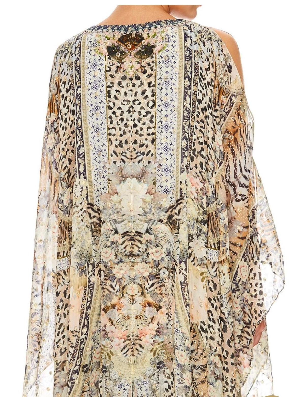 Camilla Moto Maiko Long Sheer Overlay Dress Print One Size photo 4