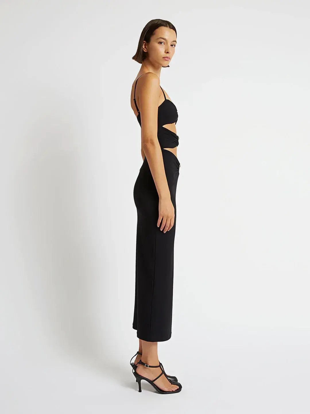 Christopher esber pierced orbit column dress Black Size AU 8 photo 2