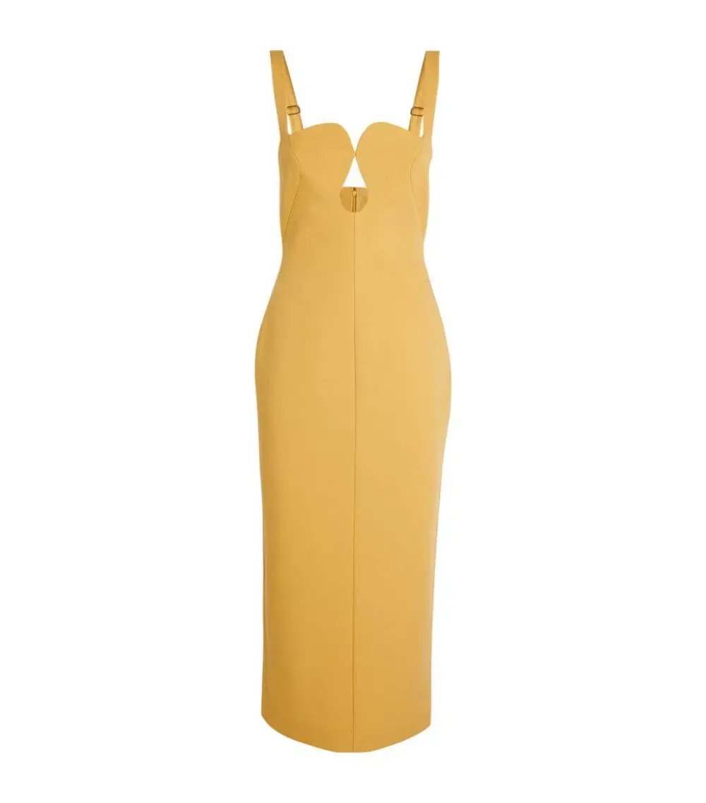 Camilla & Marc Brixton Midi Dress Mustard Yellow Size 8 photo 6