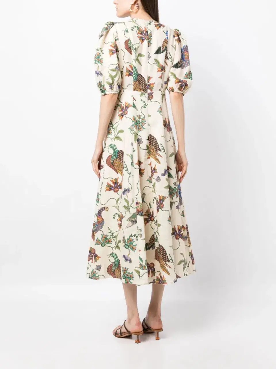Alemais Birdie Midi Dress Print Size AU 10 photo 5