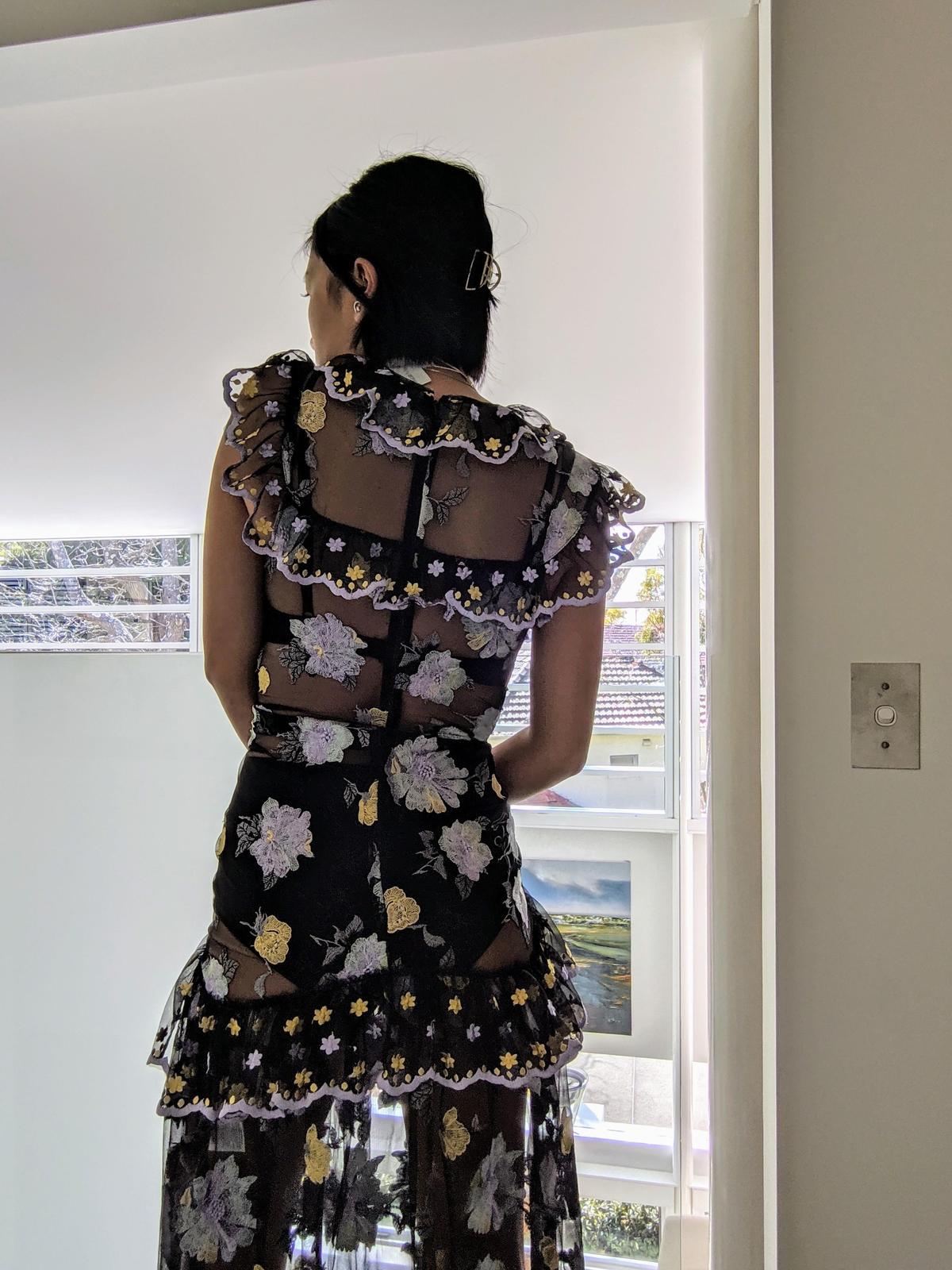 Alice McCall Floating Delicately Dress Black Size 4 photo 4