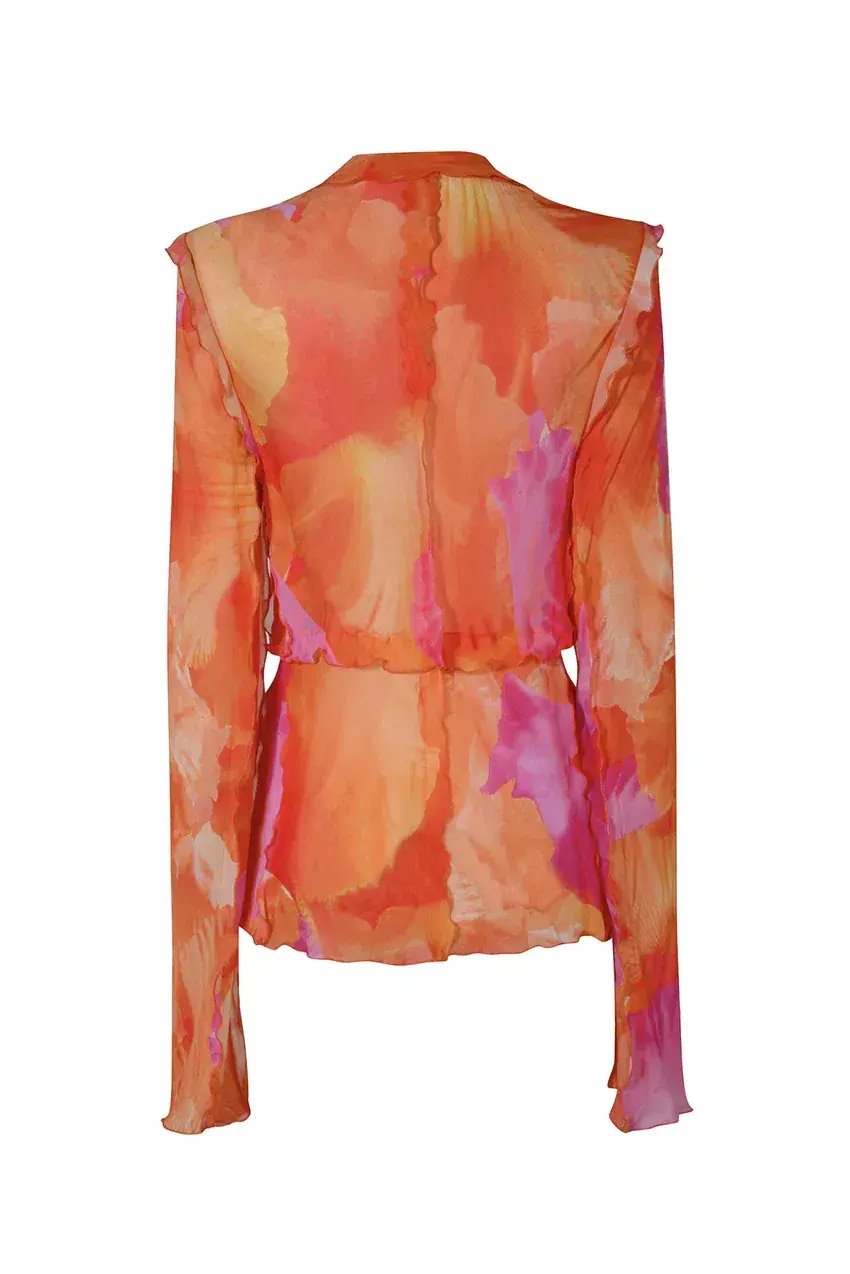 Rat & Boa Fiametta Blouse Multi Size 12 photo 4