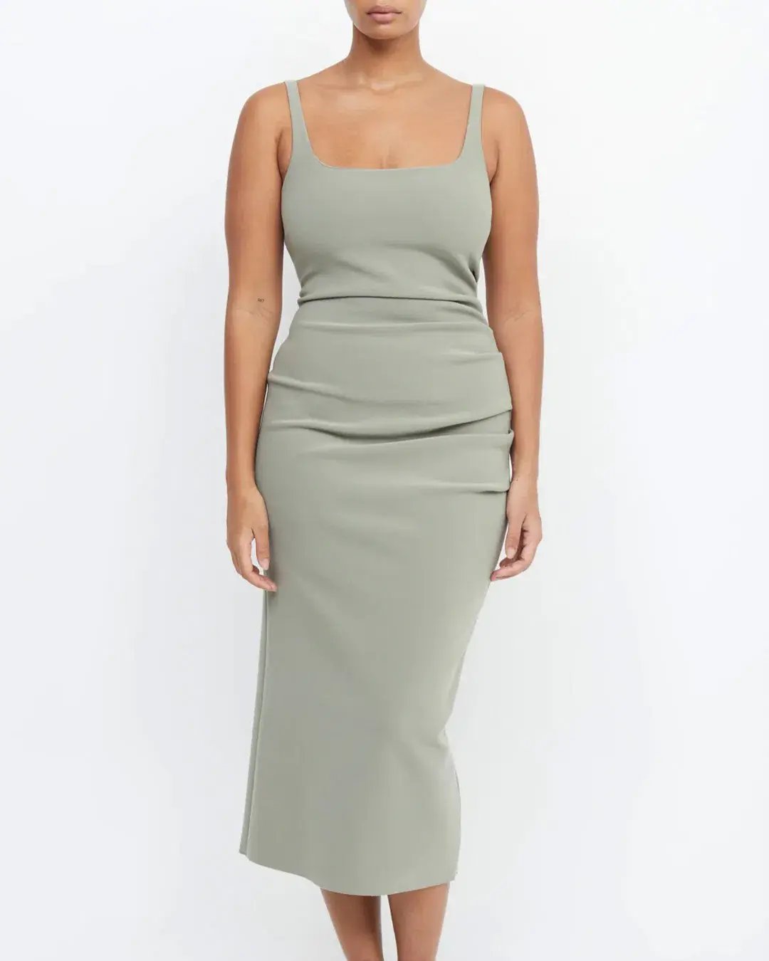 Bec & Bridge Be Mine Square Neck Dress Sage Size 10 photo 2