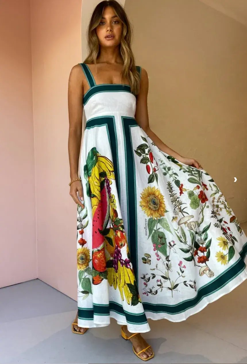 Alemais Frutta Midi Sundress Print Size 12 photo 2