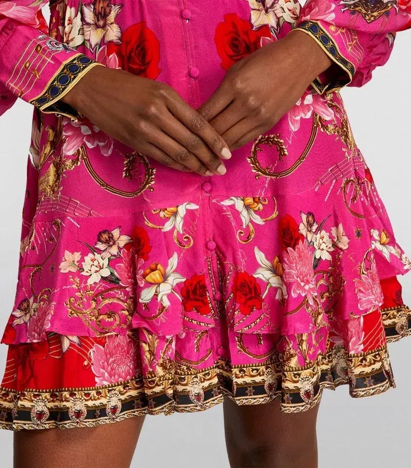 Camilla x Robbie Williams Button Front Frill Dress pink XXS What Happens on TOUR photo 4