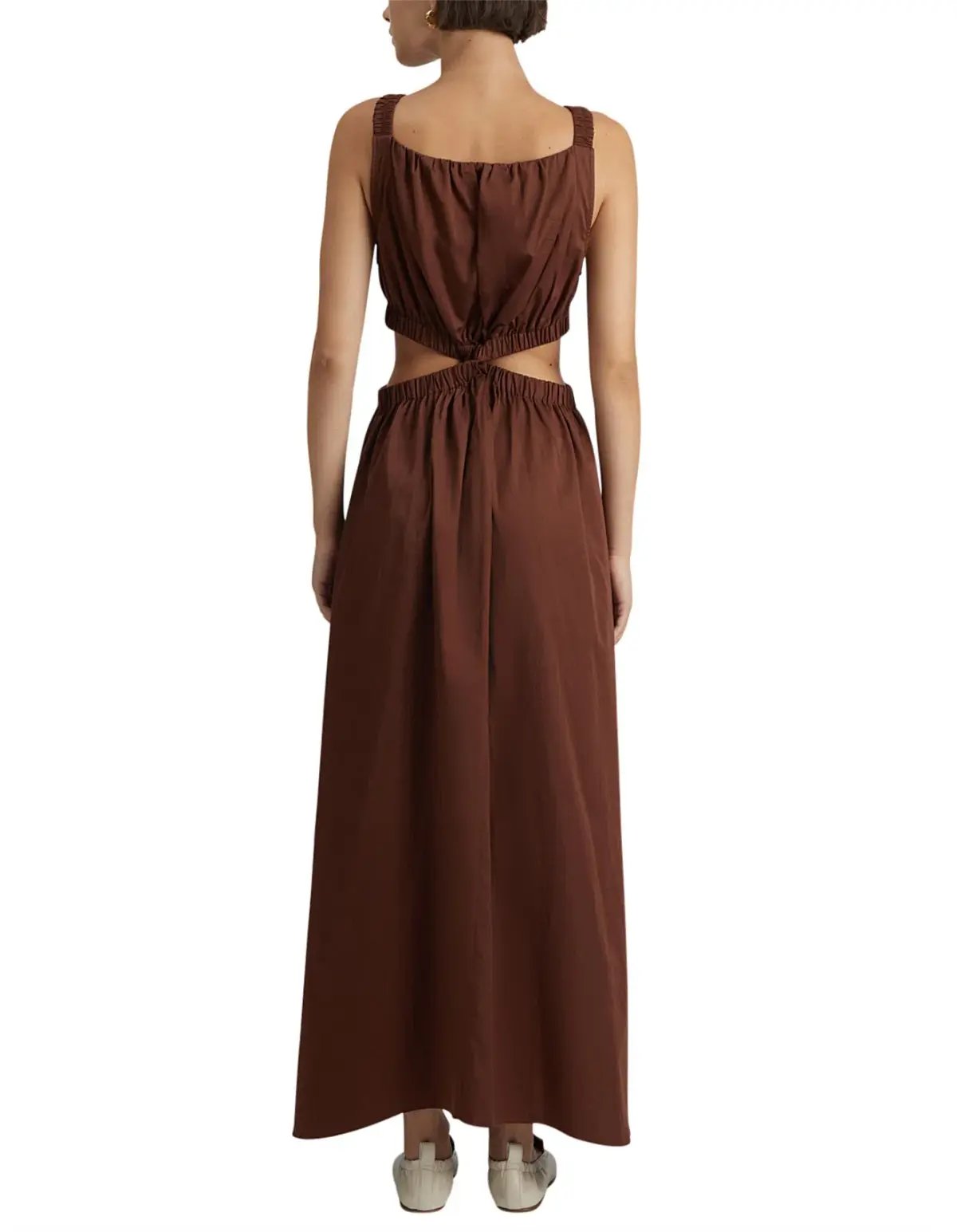 Camilla and Marc Coppola Maxi Dress in Cinnamon Chocolate Brown Size 8 photo 4