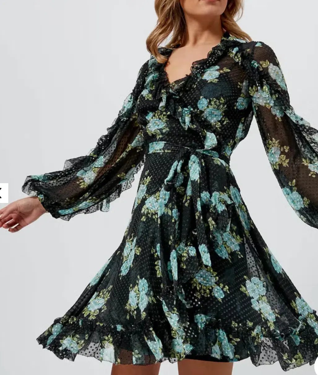 Zimmermann Women's Breeze Ruffle Wrap Dress Size 0P/Au 6 photo 3