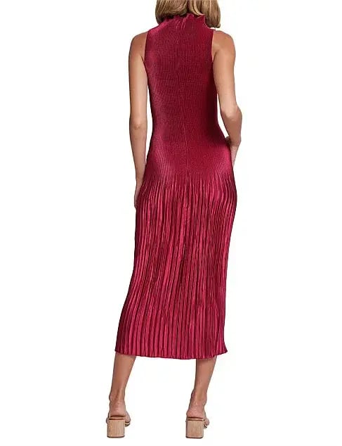 L'Idee Soiree Moss Gown in Ruby Size 10 photo 5