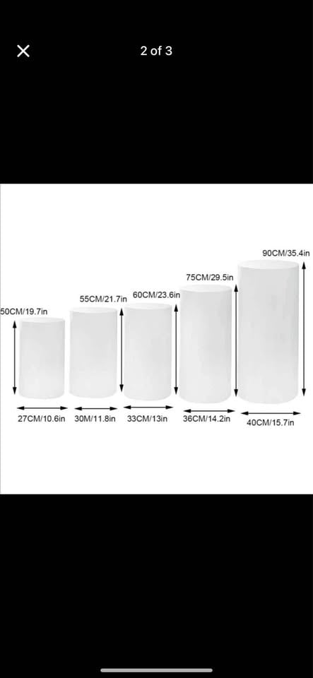 EVENT HIRE - rippled display plinths photo 3