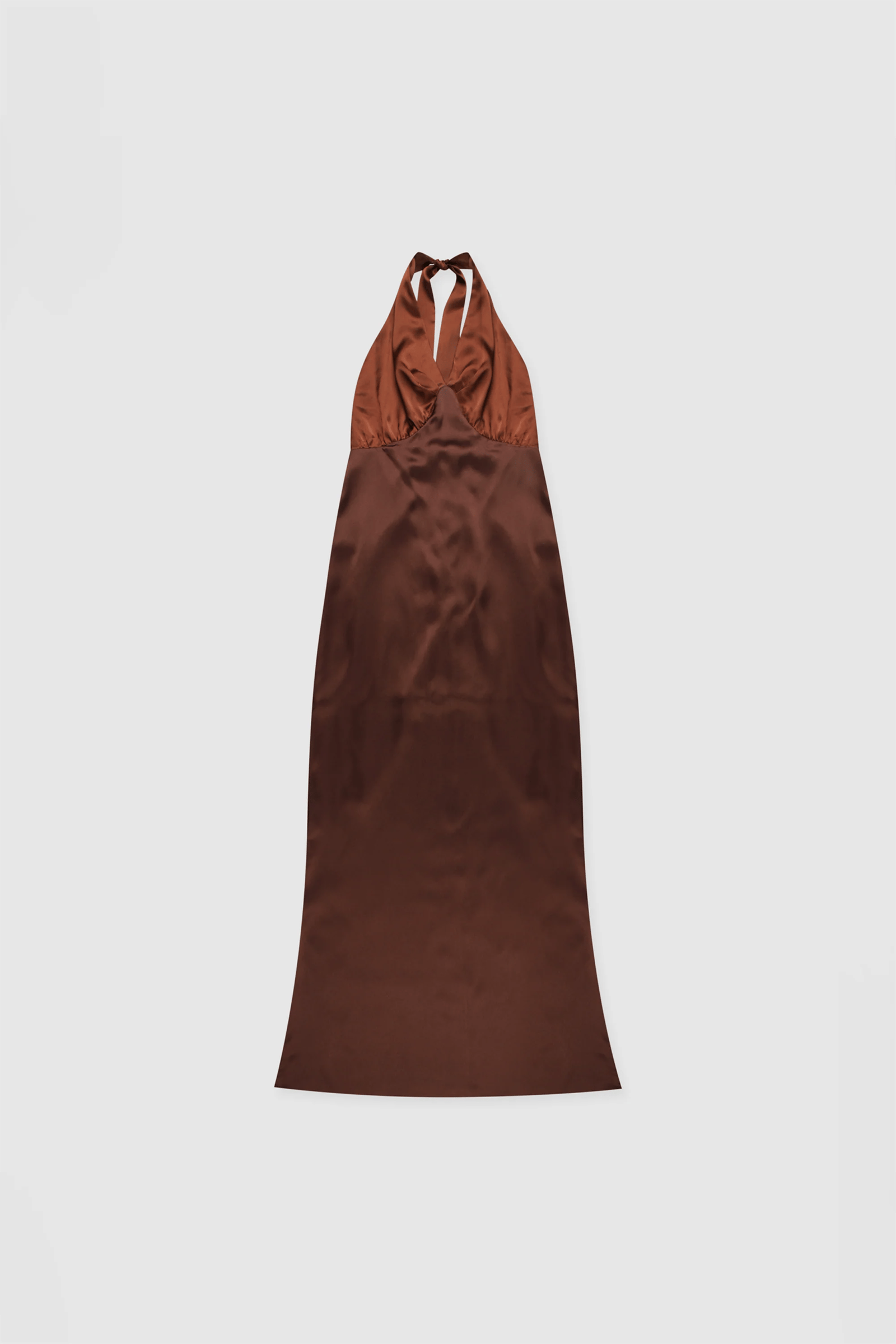 THE WOLF GANG OAHU SLIP DRESS - CHOCOLATE photo 8