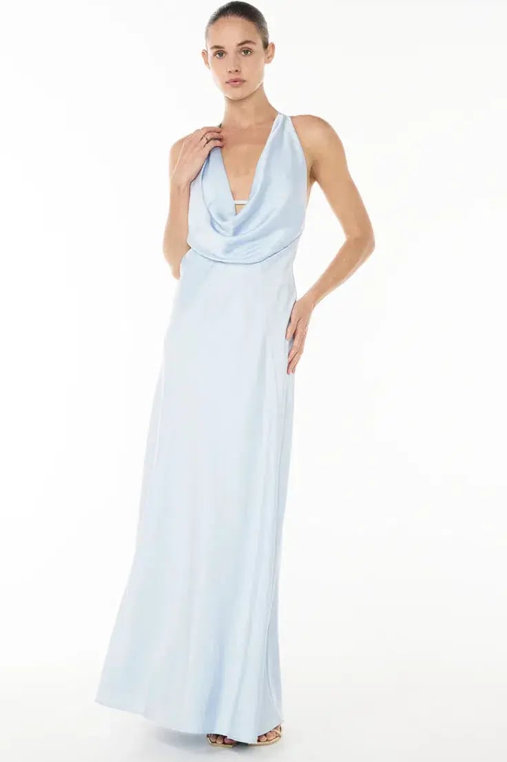 Manning Cartell Charmed Cowl Slip Maxi Dress Dove Blue Size 10 photo 5