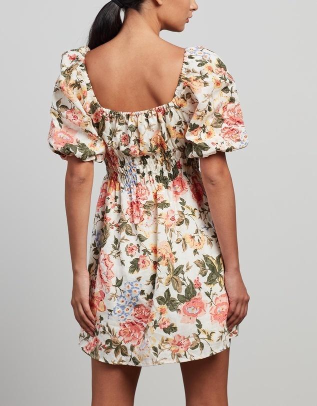 Faithfull the Brand Nikoleta Mini Dress Floral Size 10 photo 3