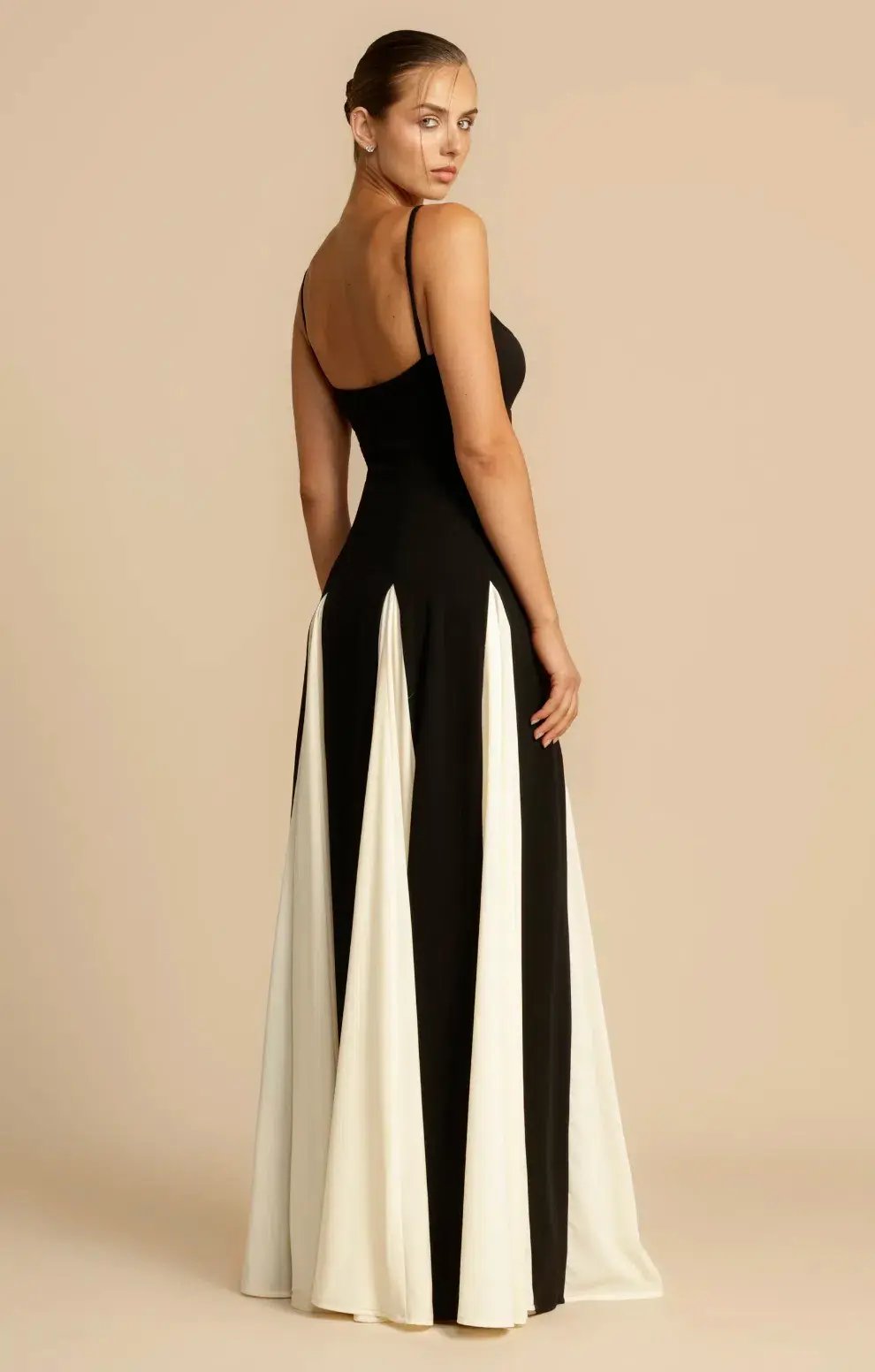 Arcina Ori Paloma Maxi Dress Black/White Size S/Au 8 photo 3