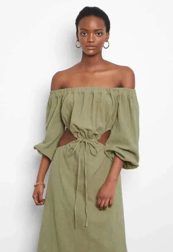 Avenue The Label Isadora Maxi Dress Green Size 10 / M photo 2