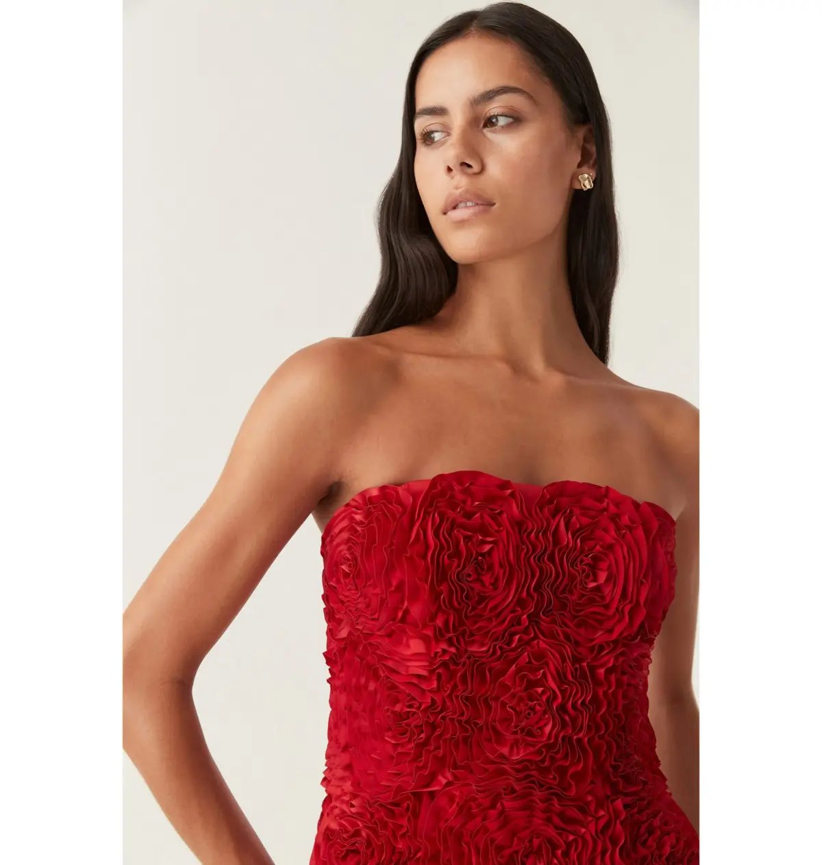 Aje Gazer Rosette Mini Dress Scarlet Red Size AU 4 photo 3
