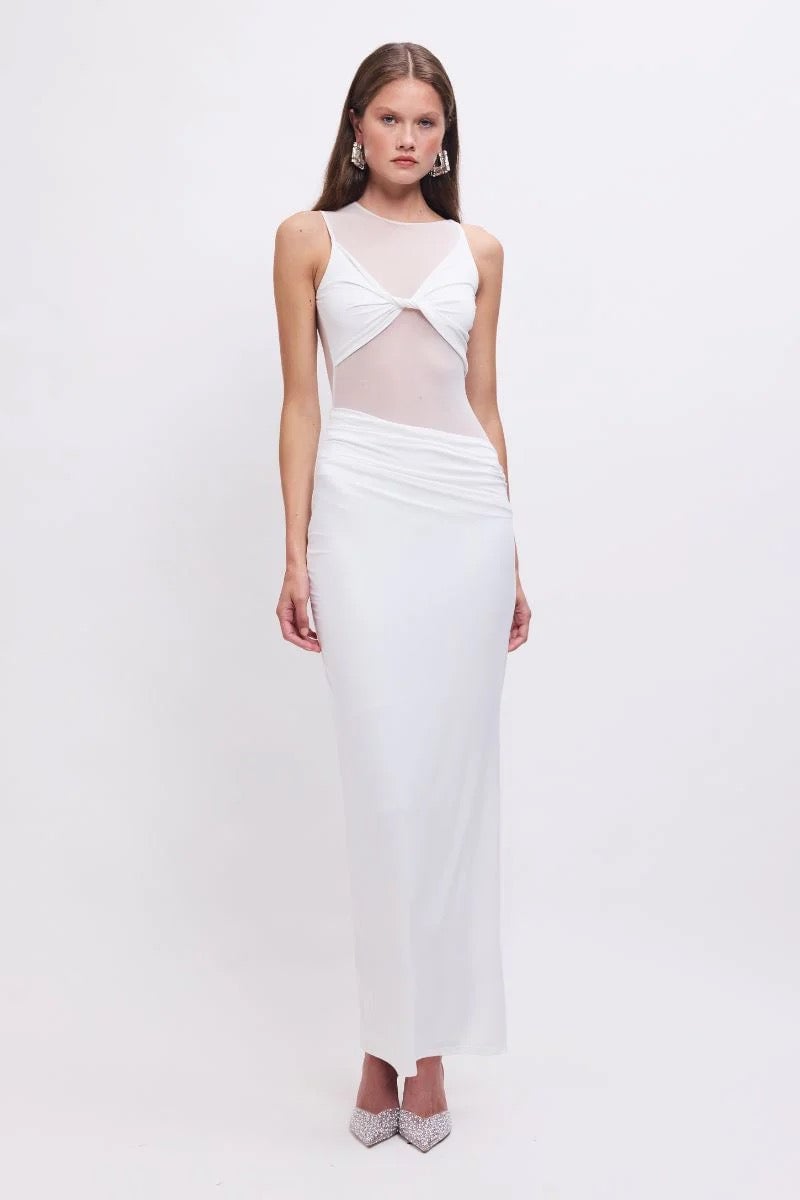 Suboo Auguste Sleeveless Maxi Dress - White photo 3