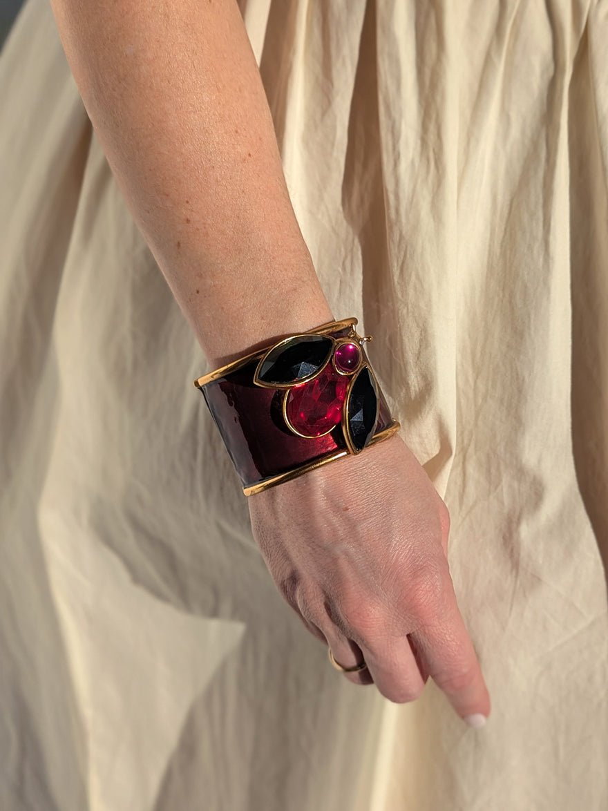 Oscar De La Renta Beetle cuff bracelet photo 4
