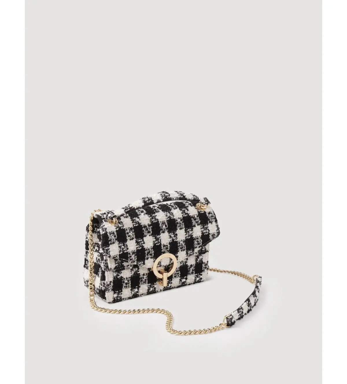 Sandro Yza Houndstooth Tweed Bag photo 3