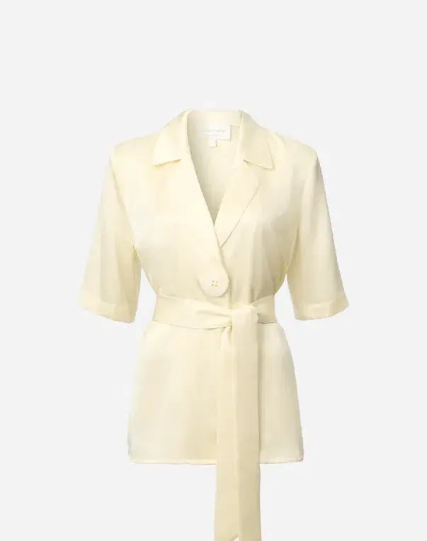 Viktoria And Woods Chorus Shirt And Pilot Pants Set Butter Yellow Size 0 / AU 6 photo 2