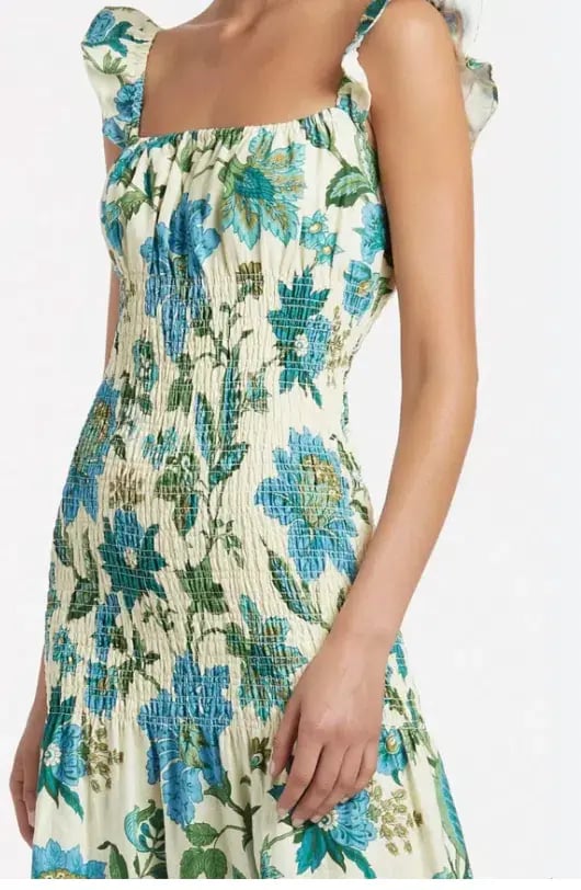Sir the Label Alexandre Ruched Midi Dress Floral Size 2 / AU 10 photo 2