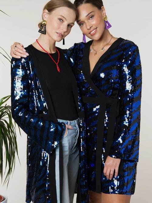 Rixo London Maria Tiger Sequin Dress Size 12 photo 2