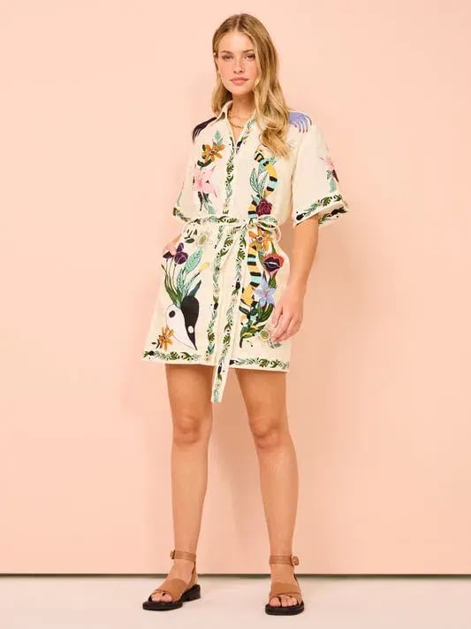 Alemais Megan Mini Dress Print Size 12 photo 2