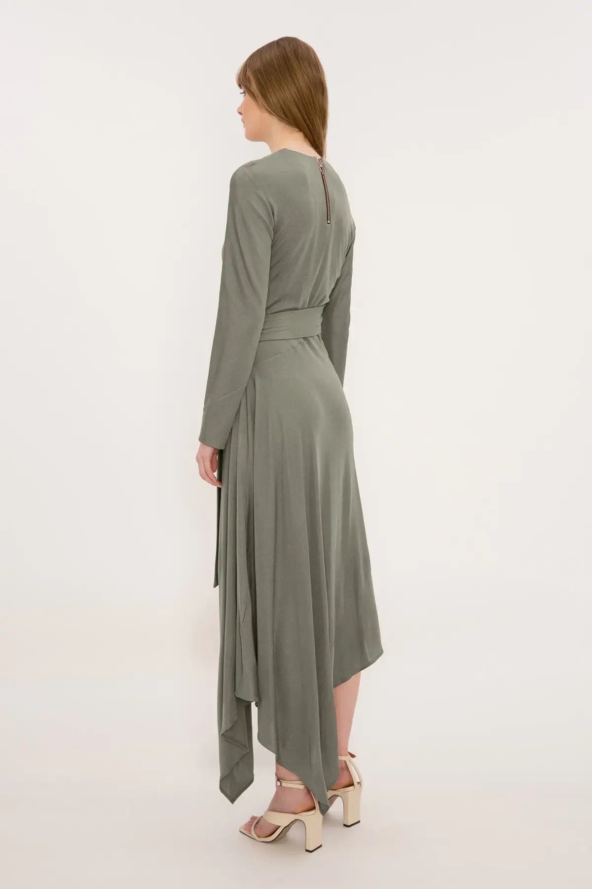 Bianca Spender Boheme Dress Sage Green Size 12 photo 2