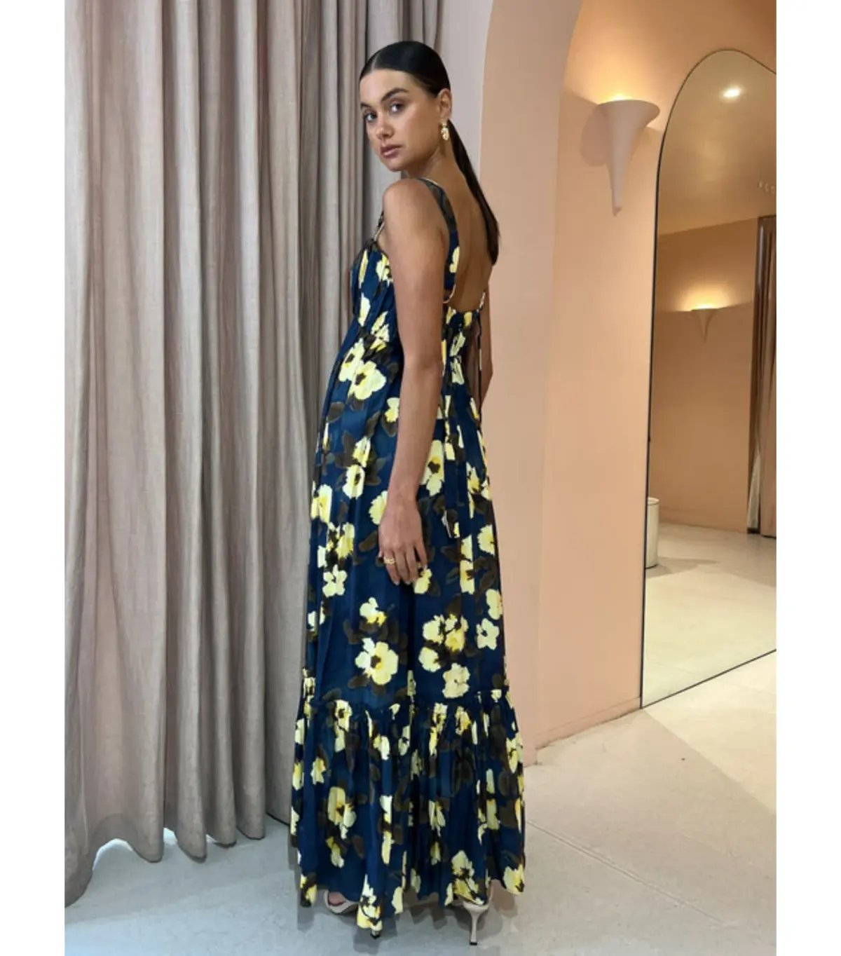 Acler Luddenham Maxi Dress Floral Posy Size US 6 / AU 10 photo 5