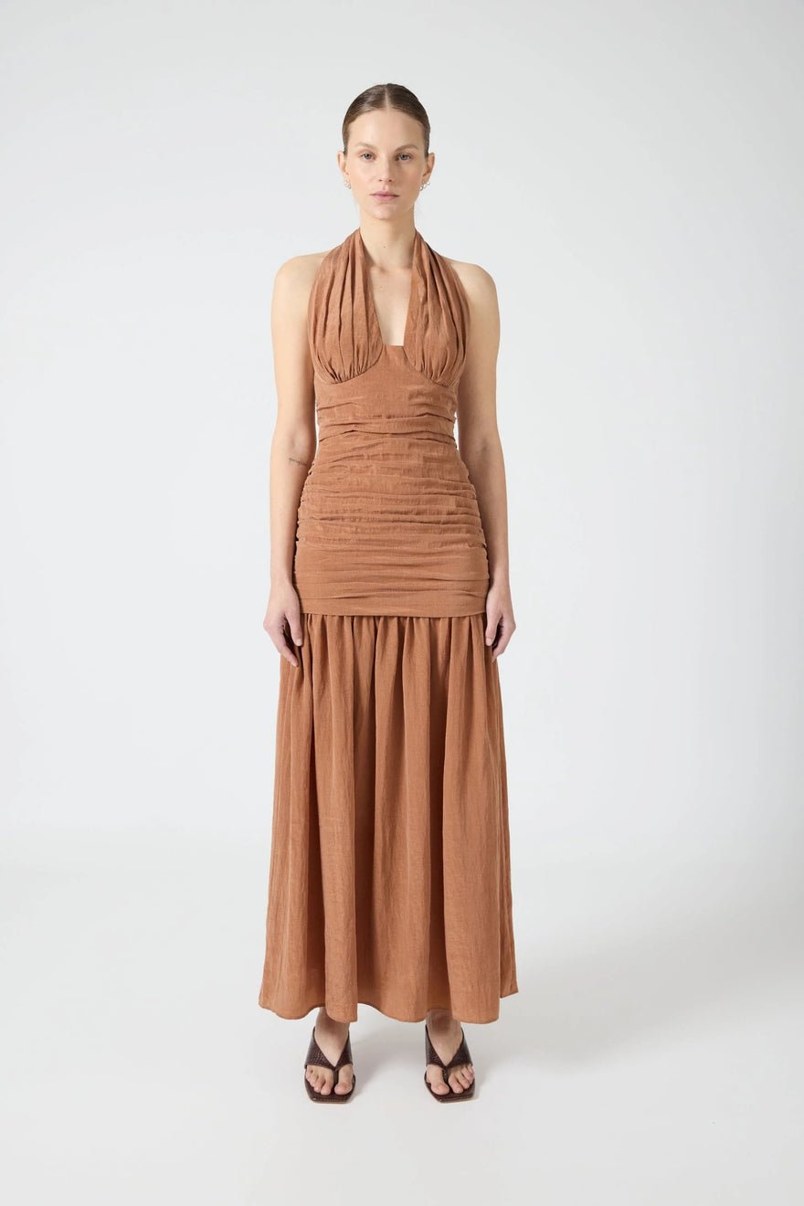 Third Form Eclipse Halter Dress - Rust photo 2