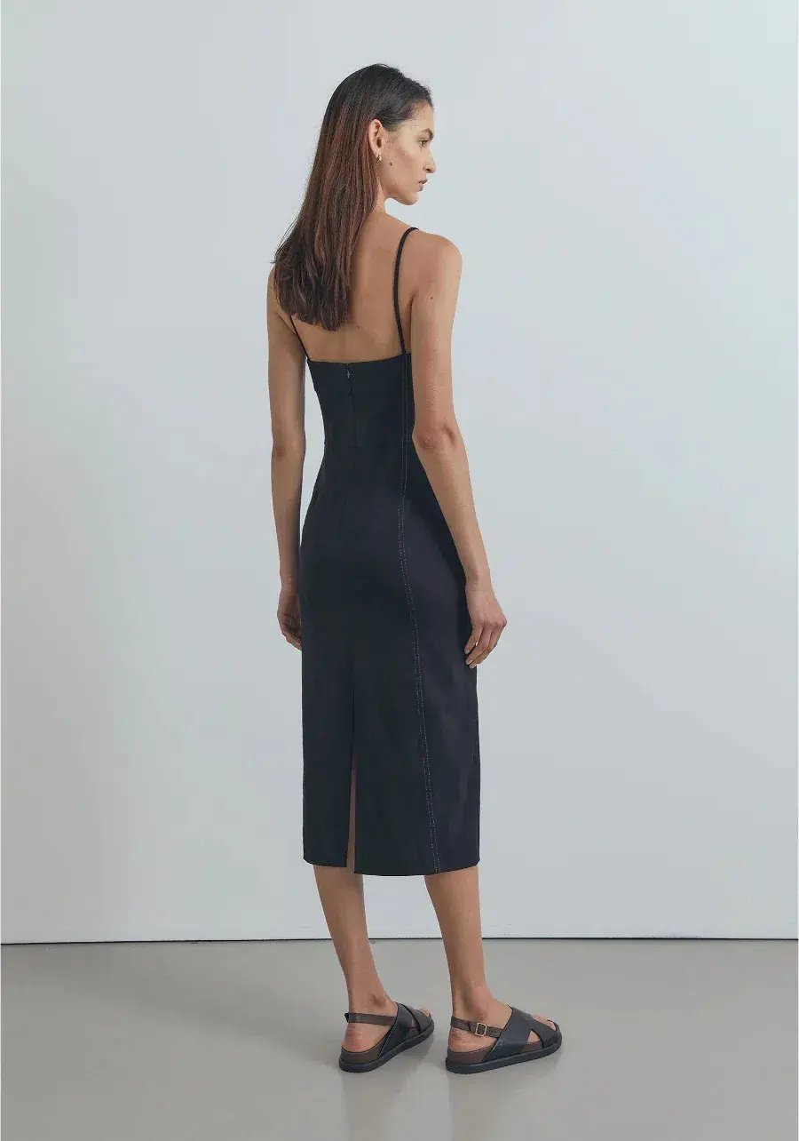 Viktoria And Woods Denim Dress Black Size AU 8 photo 2