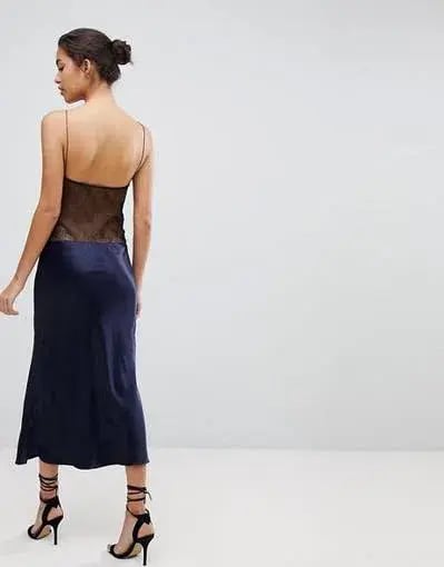 Bec & Bridge Je Suis Midi Dress Navy Size 6 / XS photo 3