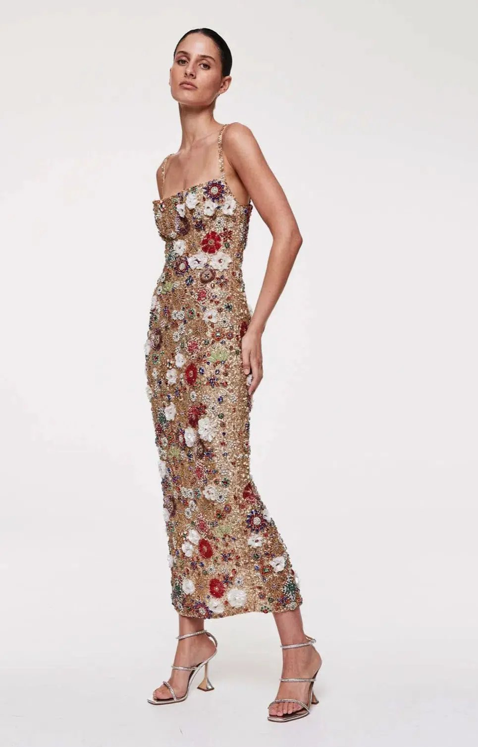 RACHEL GILBERT FRANCESCA GOWN DRESS GOLD SIZE 1 AU 8 photo 5