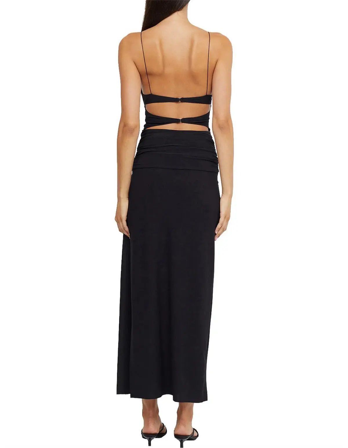 Bec & Bridge Montana Twist Maxi Dress Black Size AU 6 photo 3