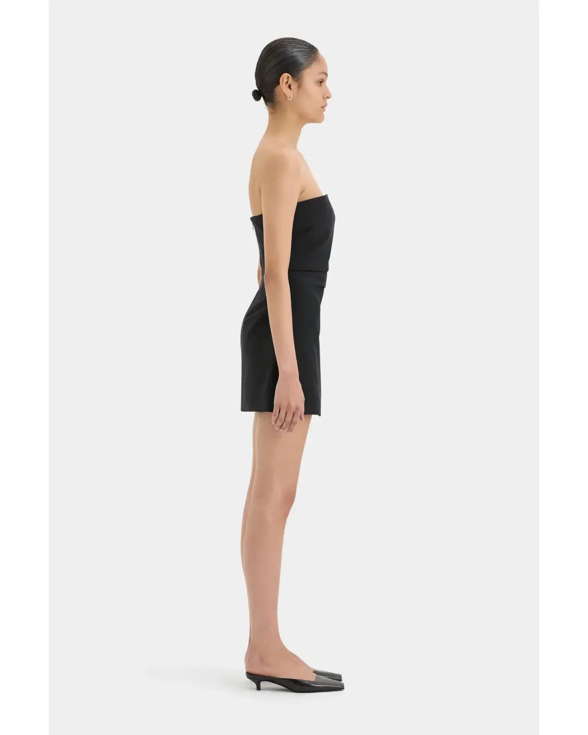 Sir The Label Leonardo Pleated Mini Dress in Black Size AU 10 photo 3