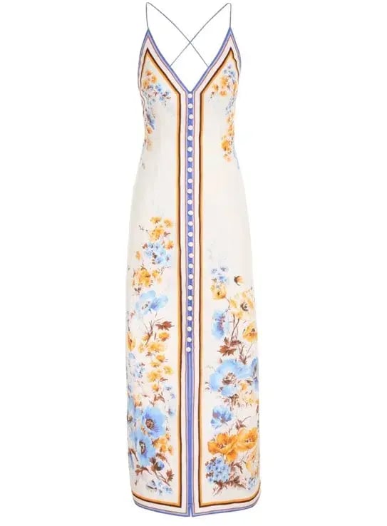 Zimmerman Halcyon Slip Dress Floral Size 8 photo 4