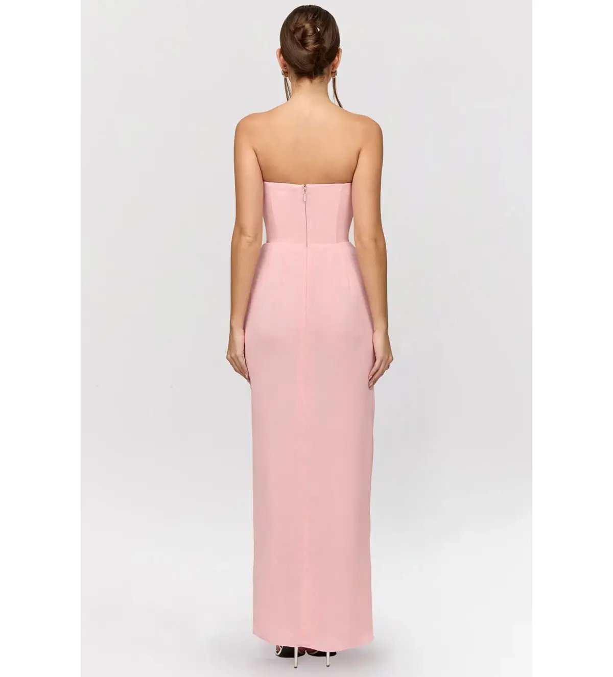 House of CB Adrienne Strapless Gown Pink Quartz Georgette Size XS / AU 6 photo 4