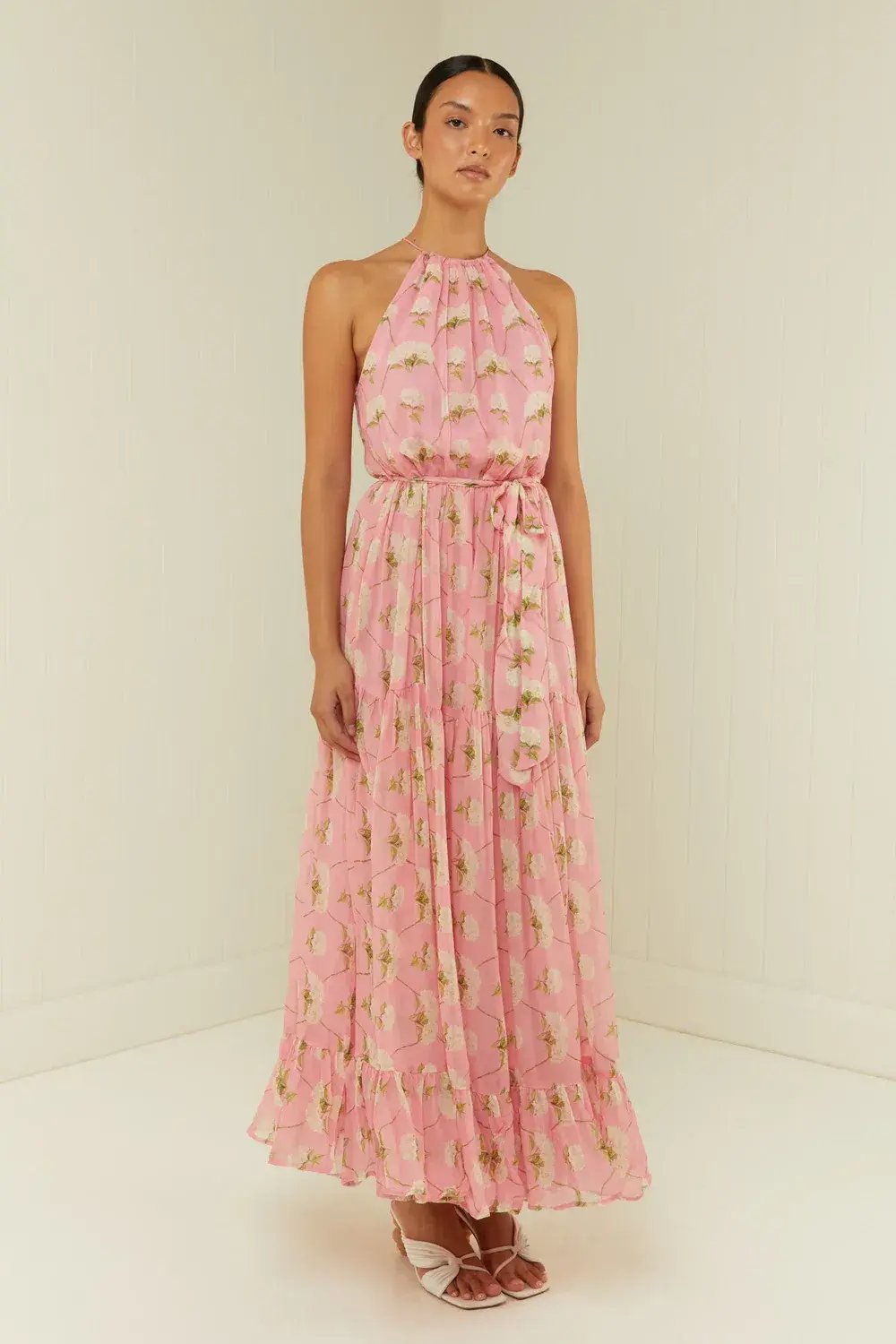Palm Noosa Bluebell Dress in Pink Diamond Hydrangea Size 10 photo 6