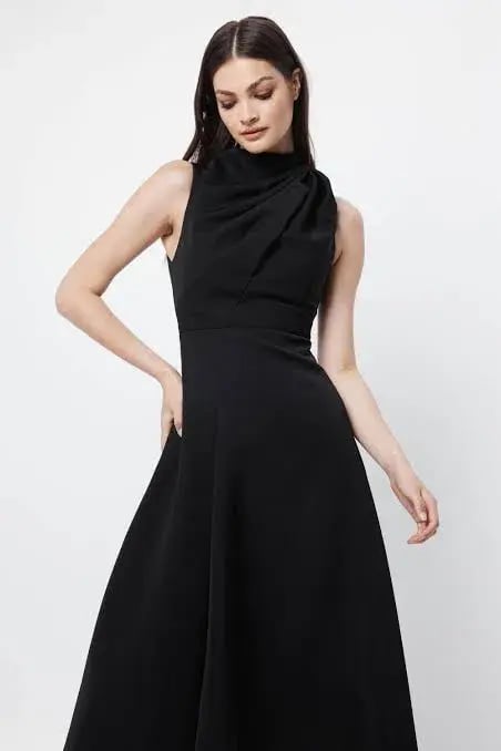Mossman Cosmic Maxi Dress Black Size 8 photo 3