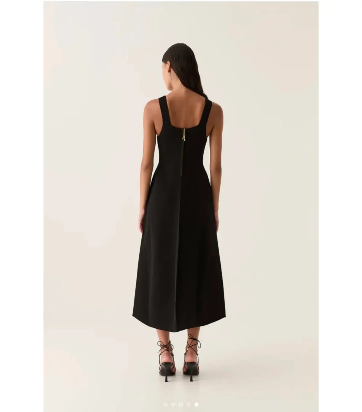 Aje Marisole Knit Midi Dress Black Size M / AU 10 photo 4