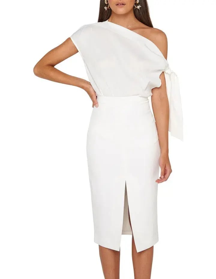 Mossman Take Back Time Skirt White Size 12 photo 3