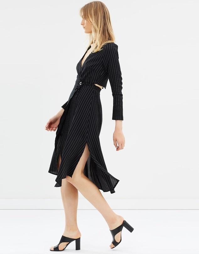 PFEIFFER Verona Wrap Dress Black Size 12 photo 4