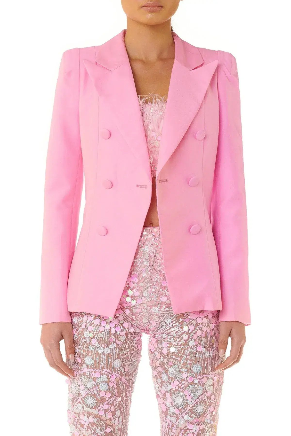 Eliya the Label Simone Blazer Pink Size L / AU 12 photo 2