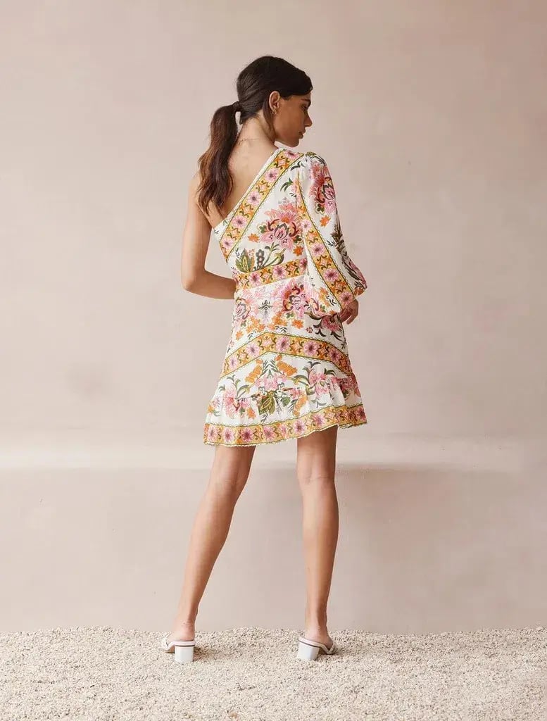 Talulah La Maison White Lotus Mini Dress Print Size 10 photo 2