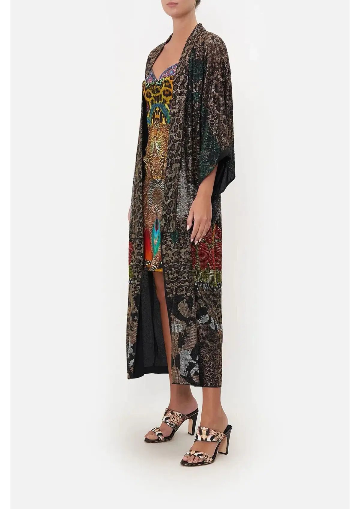 Camilla Kimono Coat Surrealist Xanadu Size 12/M photo 3