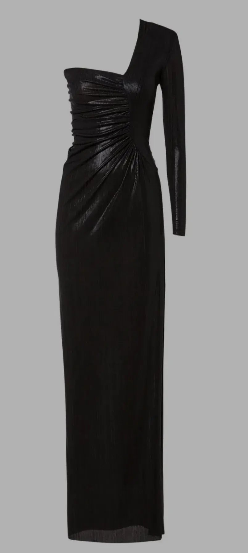 Scanlan Theodore Lacquer Jersey Gown Black Size 8 photo 6